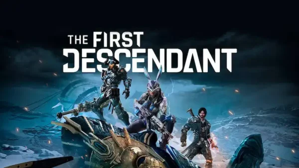 Portada del videojuego The First Descendant con título y personajes