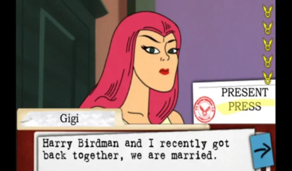 Imagen de cabecera del videojuego Harvey Birdman: Attorney at Law