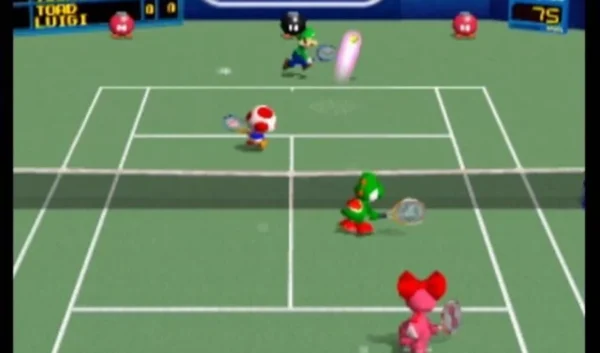 Imagen de cabecera del videojuego Mario Tennis